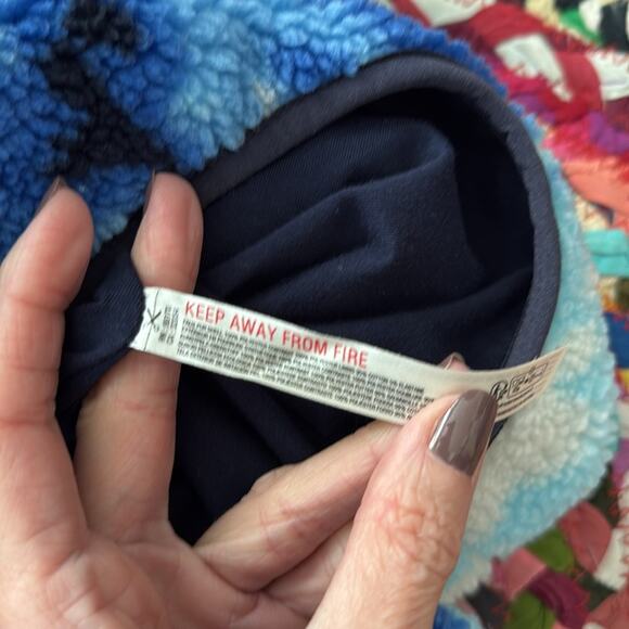 Free People Movement Rocky Ridge Ocean Tie Dye Combo Pullover Fleece Jacket - Picture 5 of 5